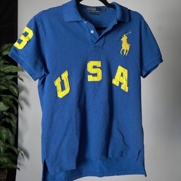Ralph Lauren Polo, big pony, USA shirt, size medium - Picture 1 of 7